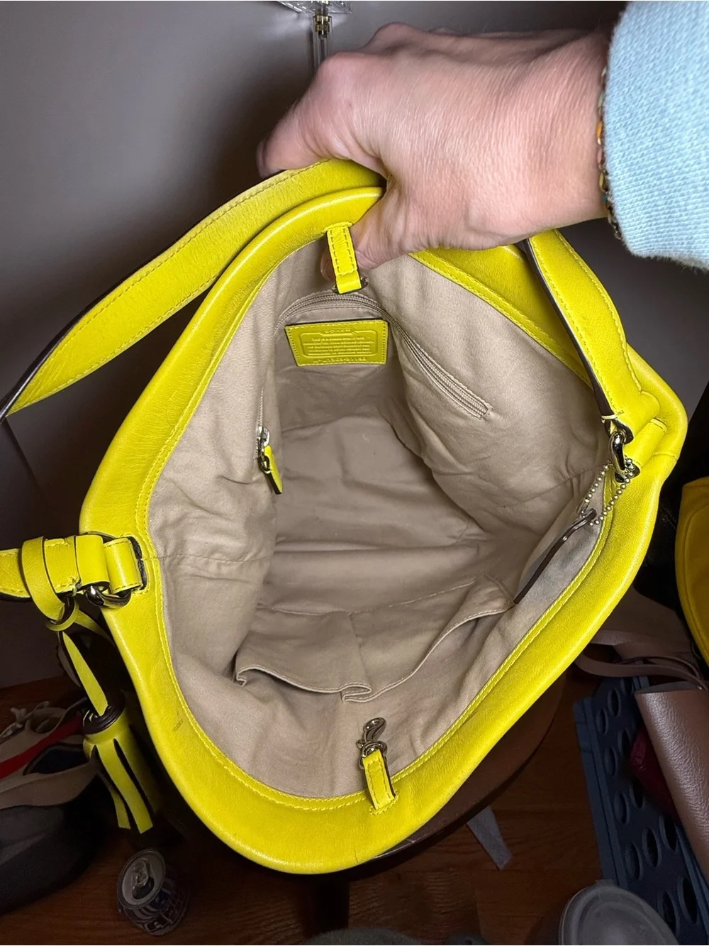 Coach Legacy Archival Bucket Bag | Rare Chartreuse Yellow Glove-Tanned Leather